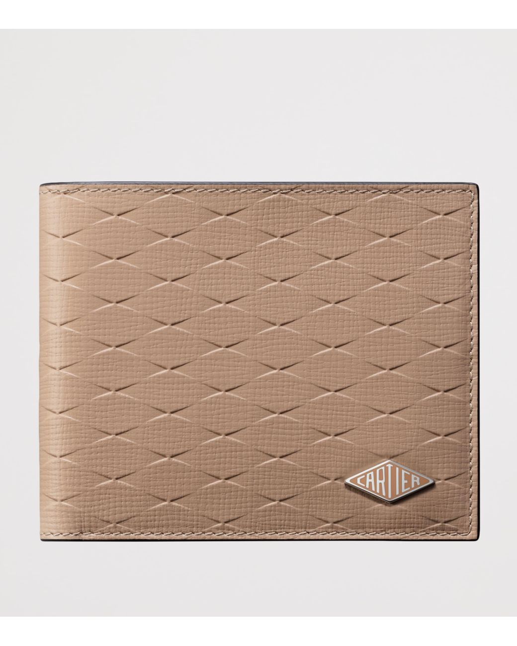 Cartier Natural Leather Losange Wallet for men