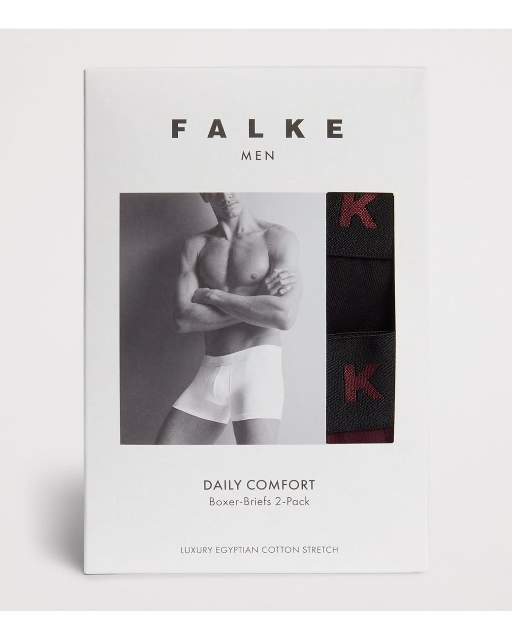 Falke Black Egyptian Cotton Boxer Briefs for men