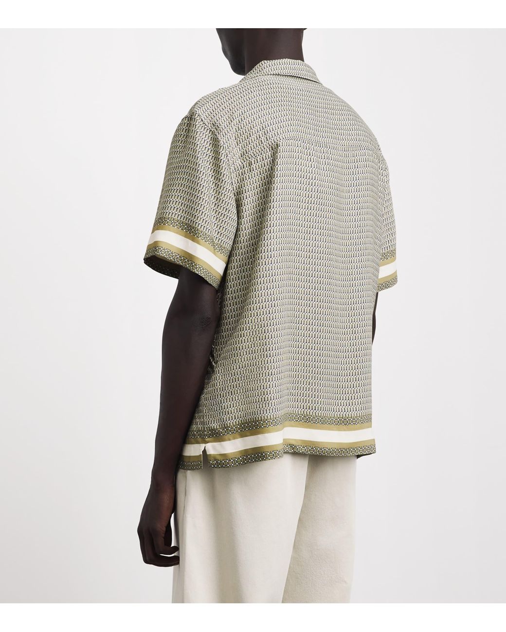 CHE Gray Printed Berkeley Shirt for men