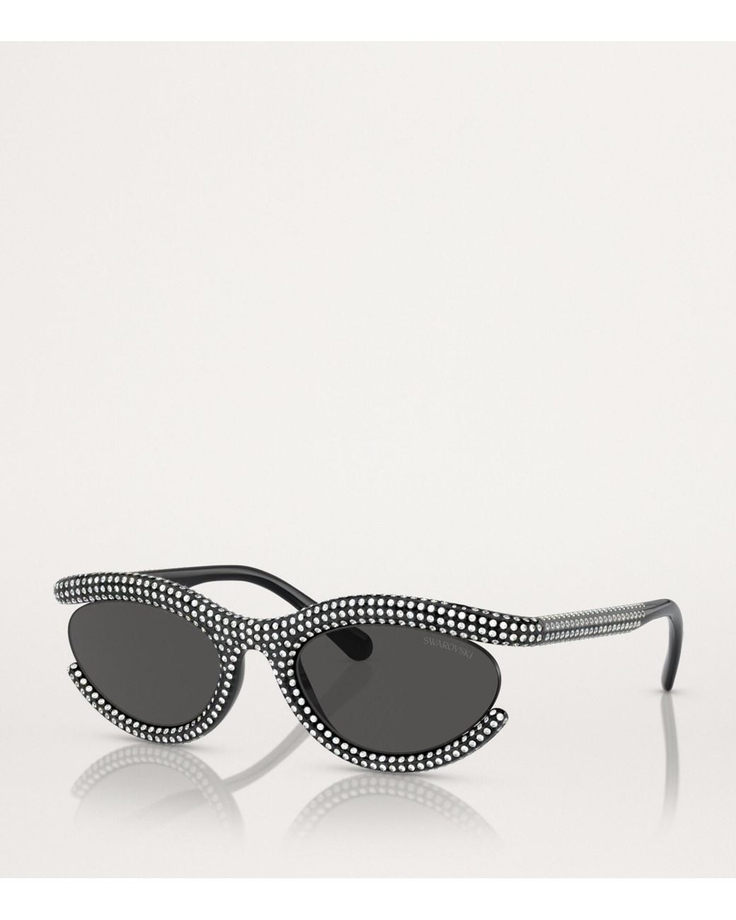 Swarovski Gray Oval Sk6006 Sunglasses