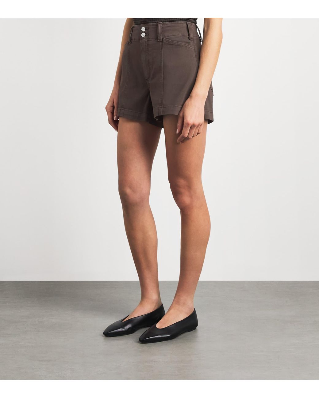 PAIGE Brown Cargo Olivia Shorts