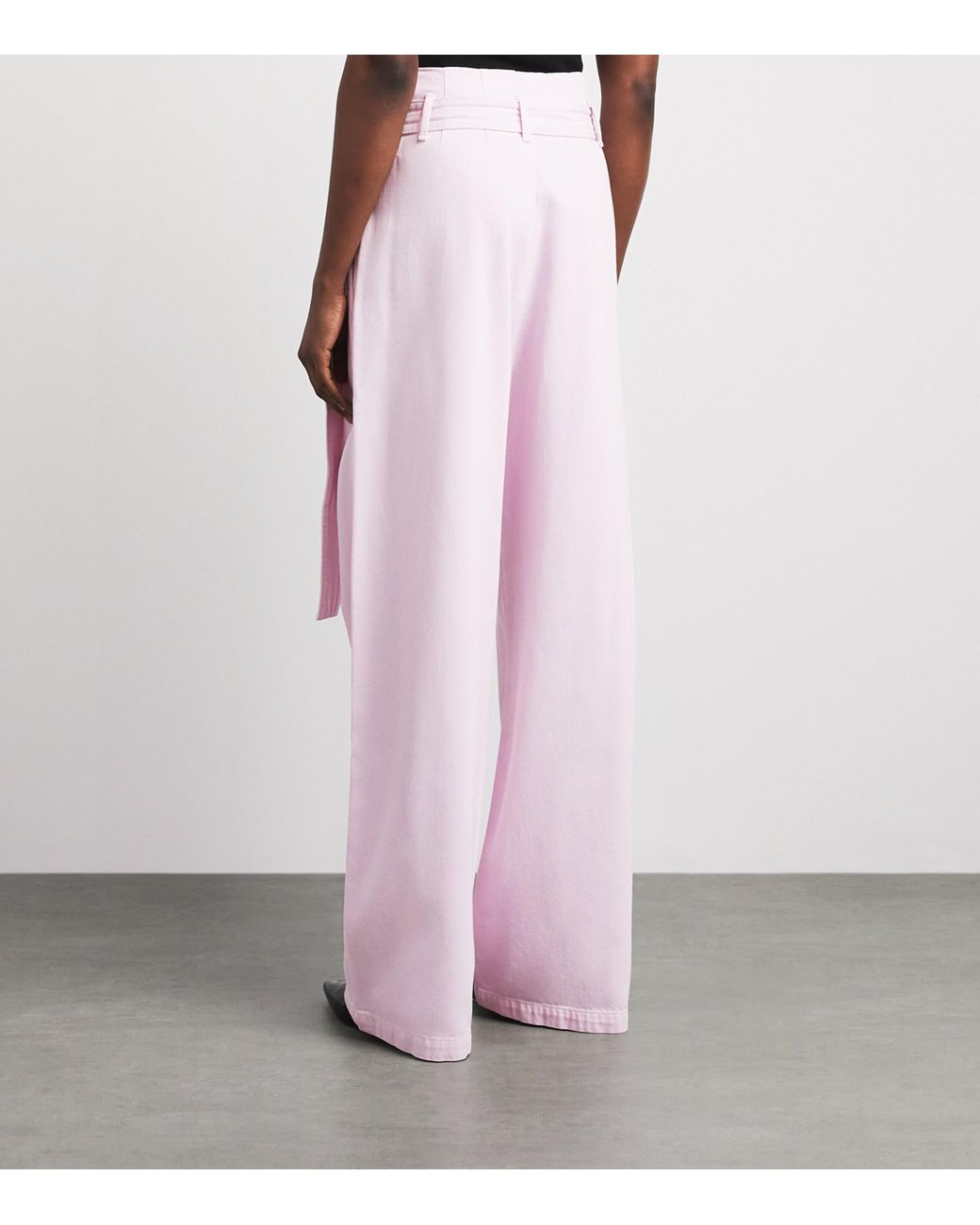 Agolde Pink X Maria Mcmanus Corset Wide-Leg Jeans