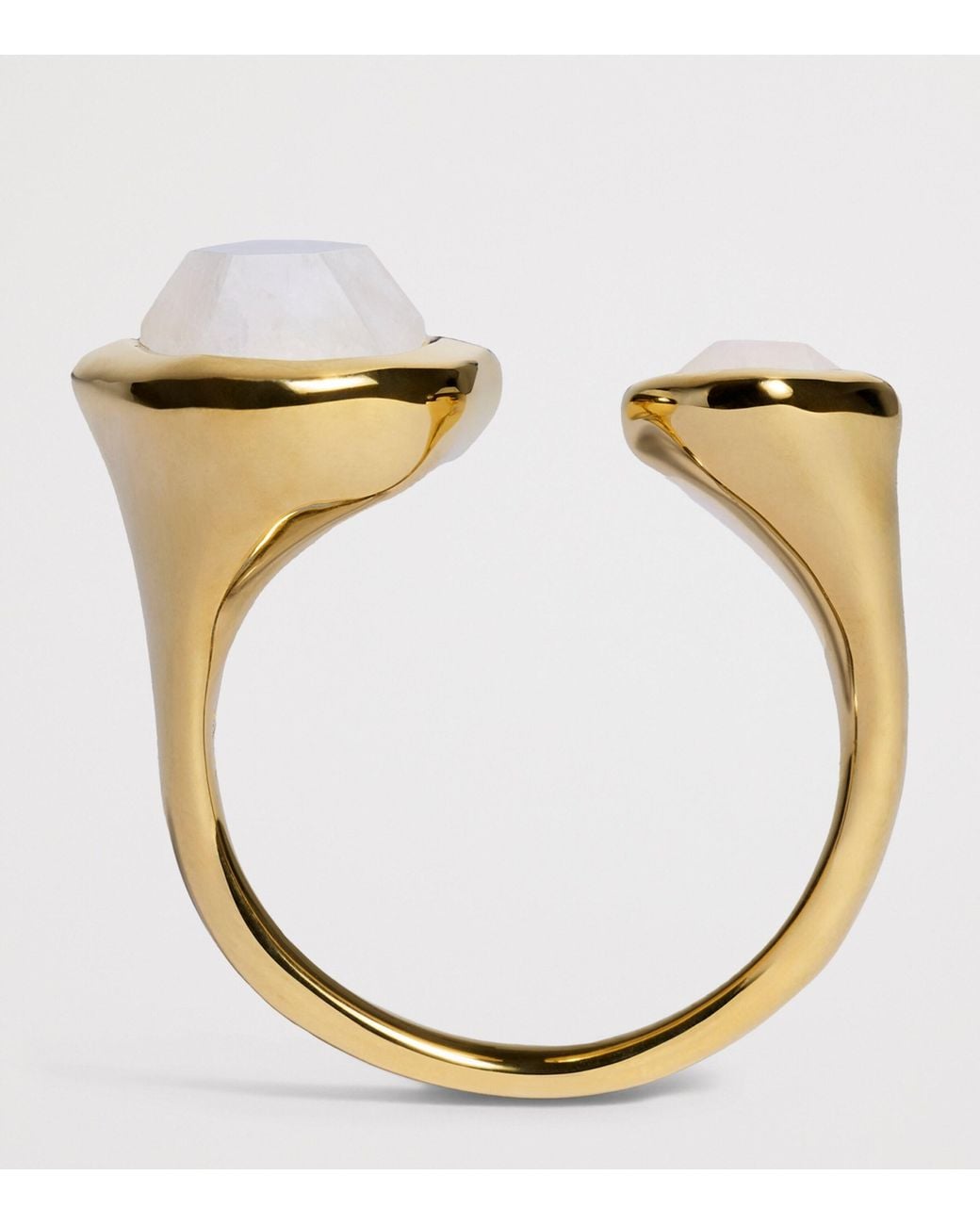 Monica Vinader Metallic Vermeil And Moonstone Odyssey Open Ring