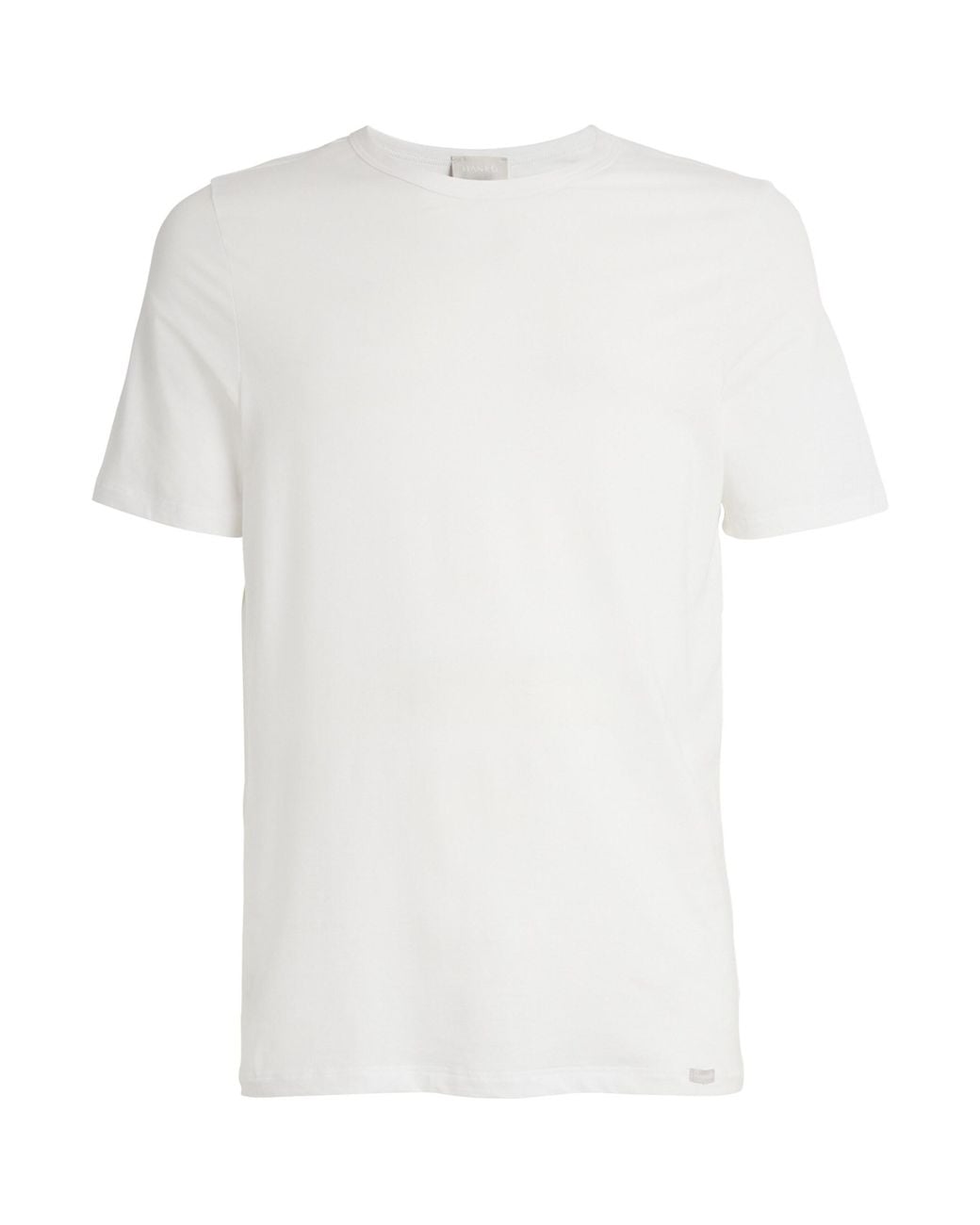 Hanro White Cotton T-Shirts for men