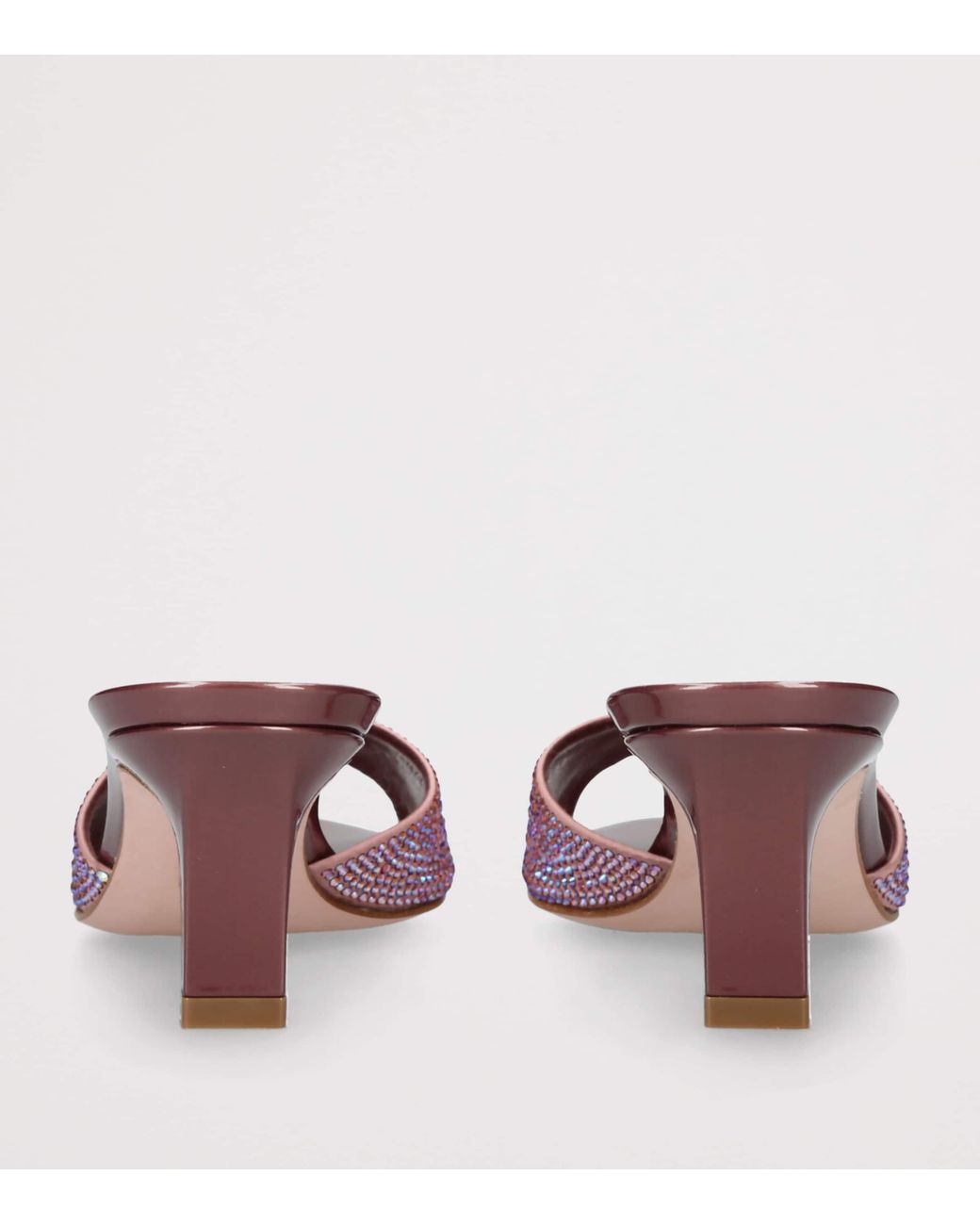 Gina Pink Crystal Comet Mules 55