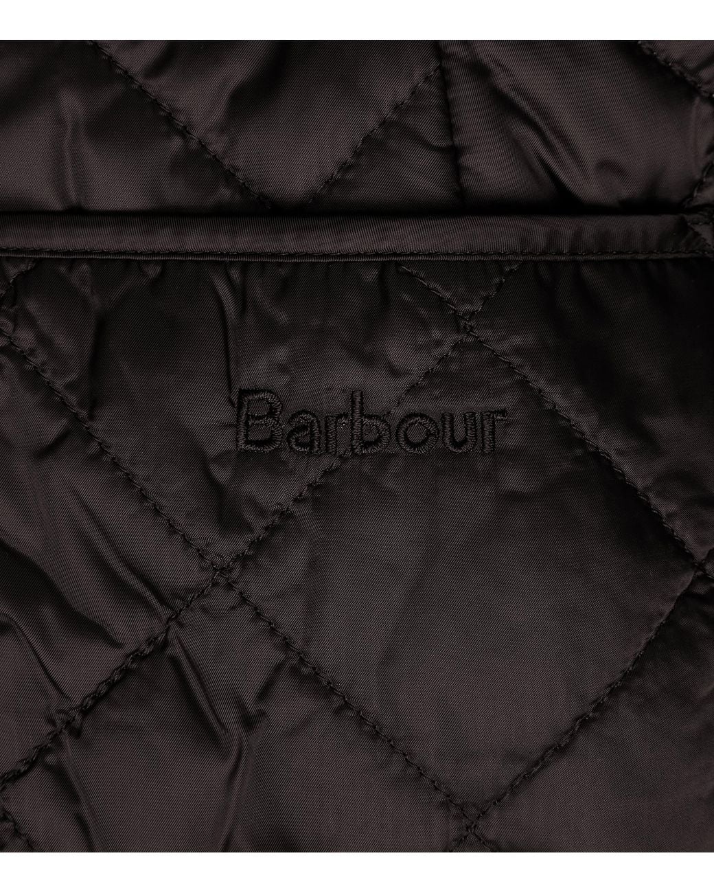 Barbour Black Quilted Deveron Jacket