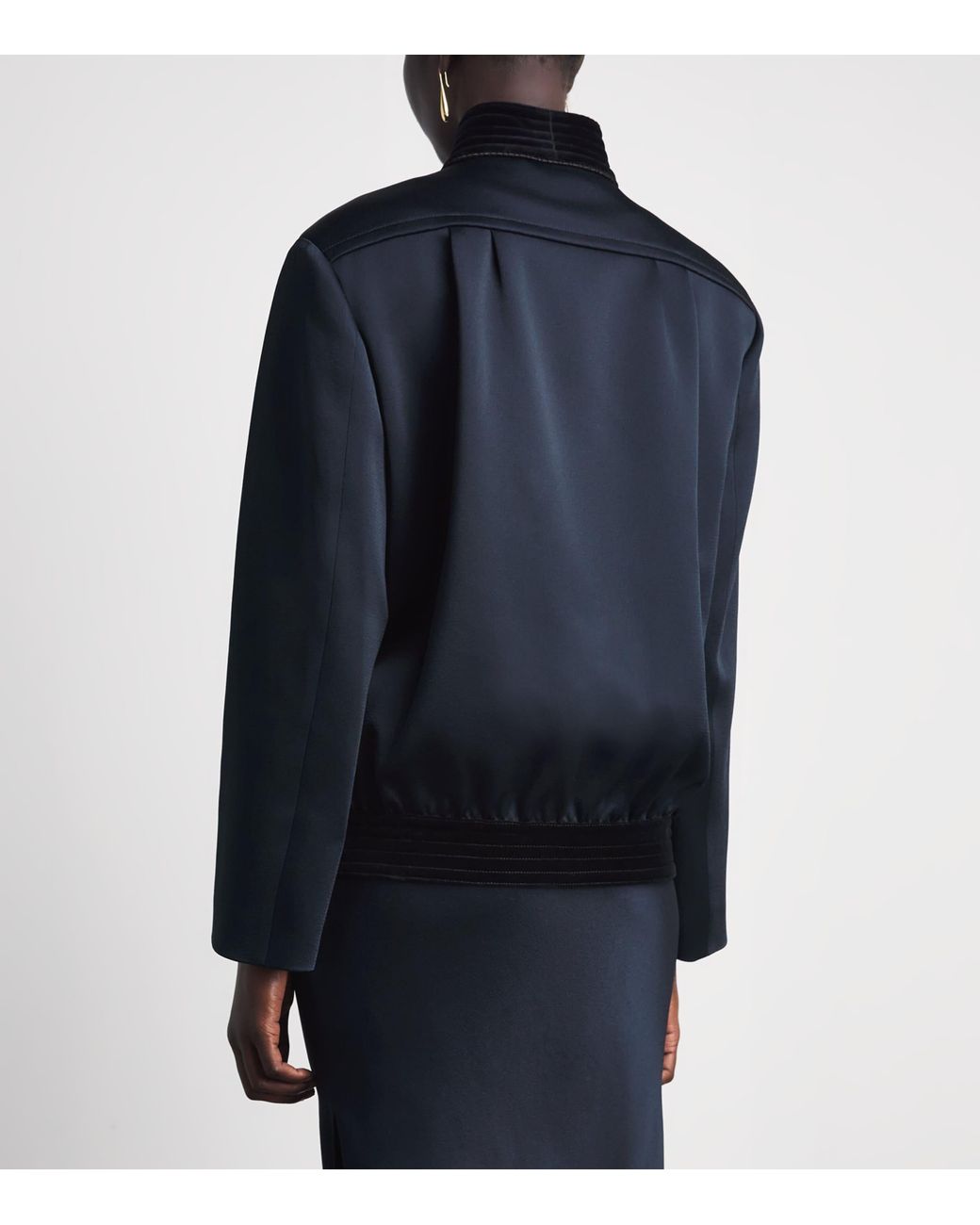 Blazé Milano Blue Satin Novalis Coiba Jacket