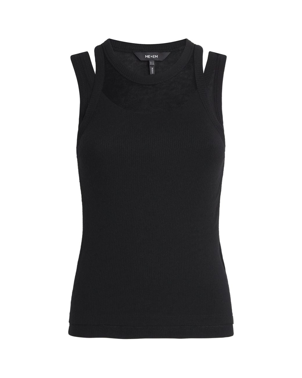 ME+EM Black 2-In-1 Tank Top