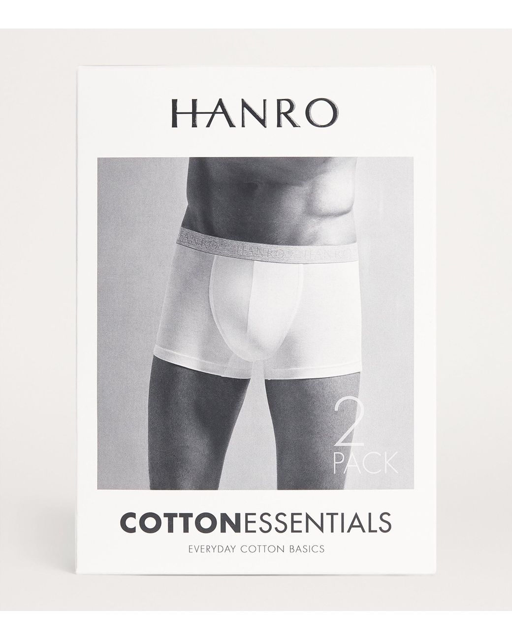 Hanro Blue Cotton-Blend Essential Trunks for men