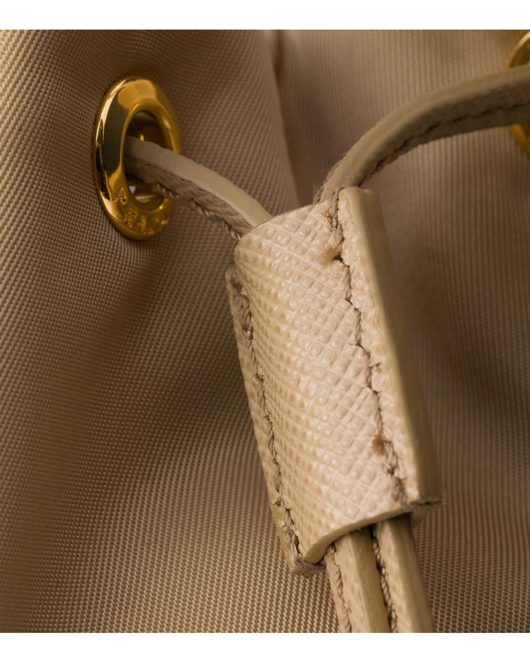 Prada Natural Duet Re-Nylon Bucket Bag