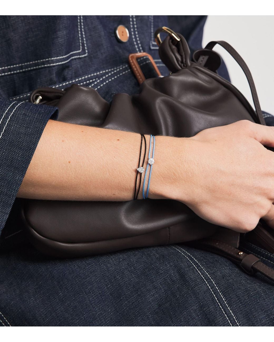 PERSÉE Natural And Diamond Danaé Cord Bracelet
