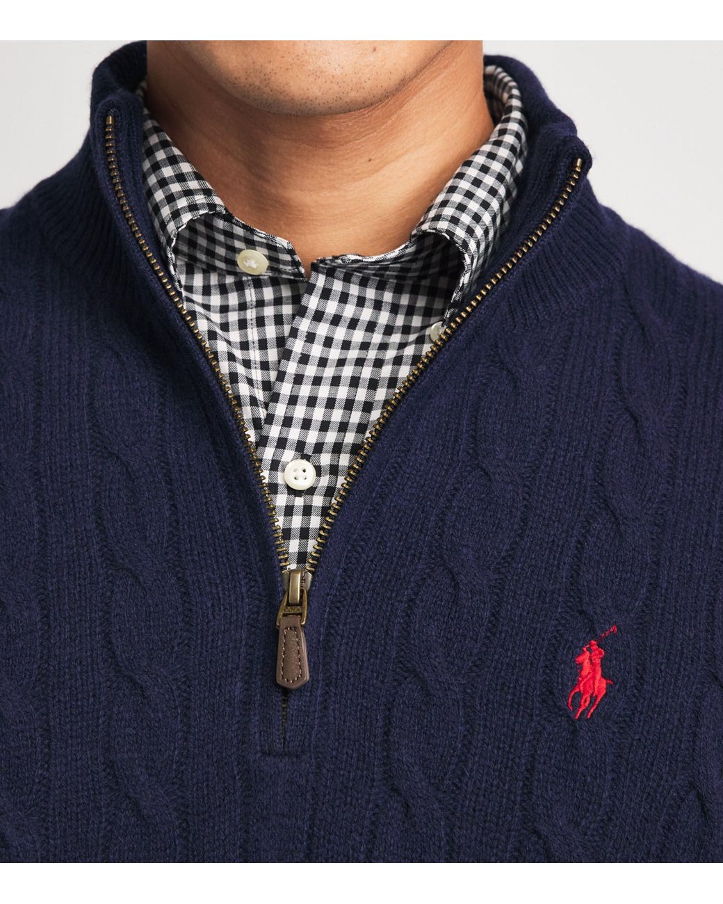 Polo Ralph Lauren Blue Cotton Cable-Knit Sweater for men