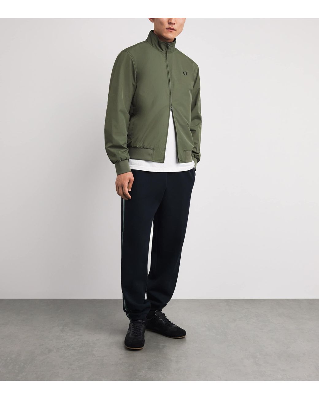 Fred Perry Green Brentham Jacket for men
