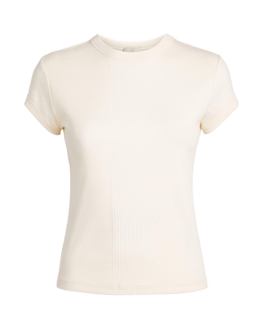 ME+EM White Stretch-Cotton Rib T-Shirt