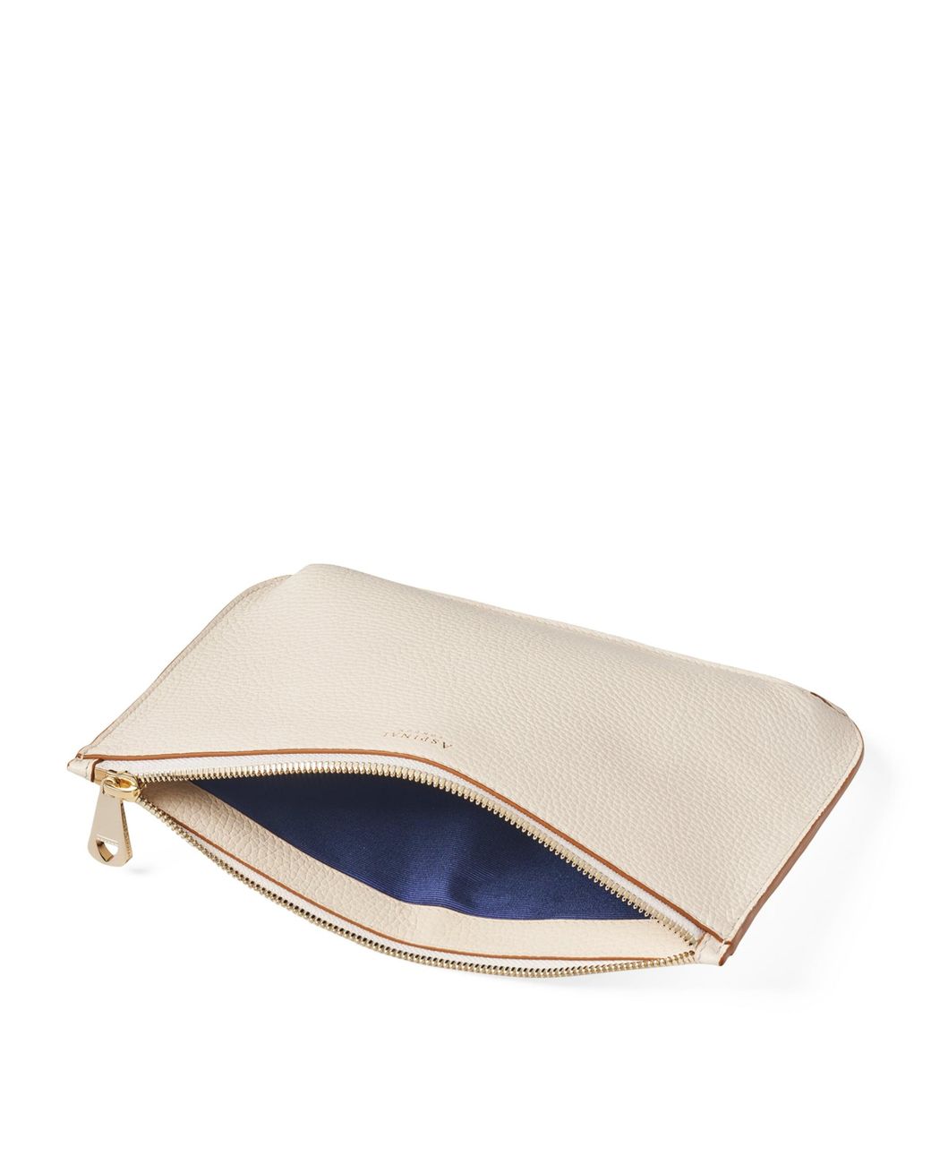 Aspinal Natural Large Leather Ella Pouch