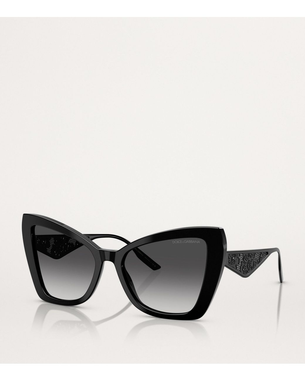 Dolce & Gabbana Black Acetate Gradient Sunglasses