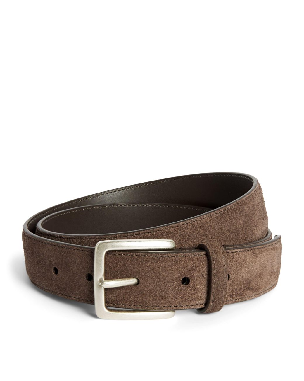 Canali Brown Suede Belt for men