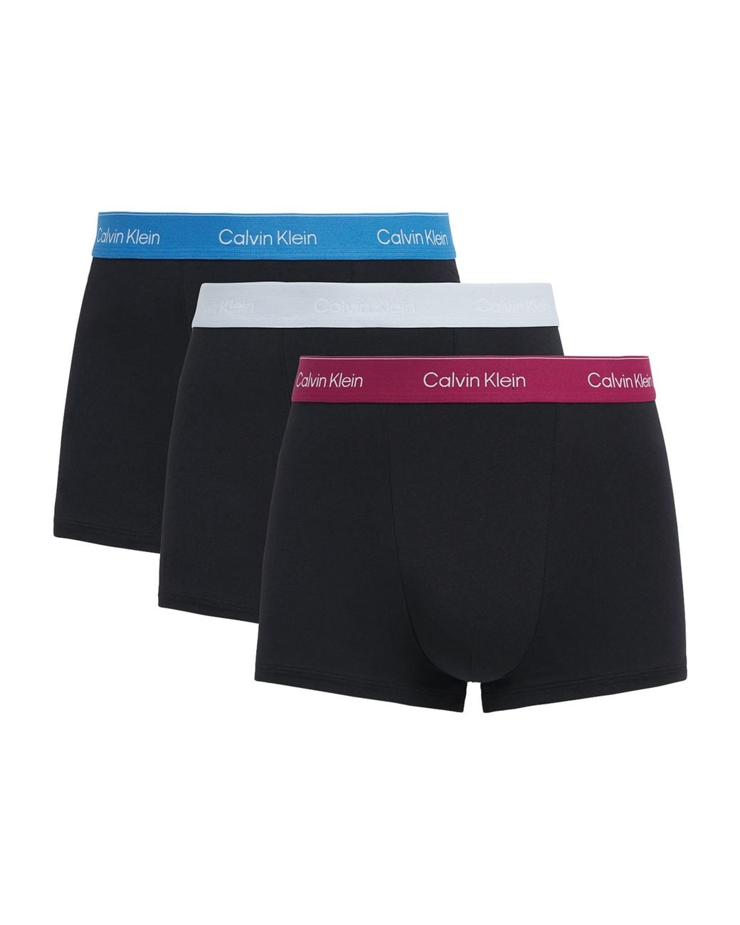 Calvin Klein Blue Stretch-Cotton Relaxed Icon Trunks for men