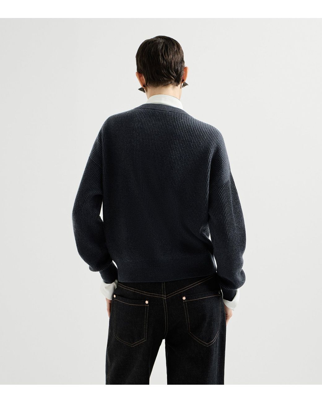 Brunello Cucinelli Blue Cashmere-Blend Cardigan