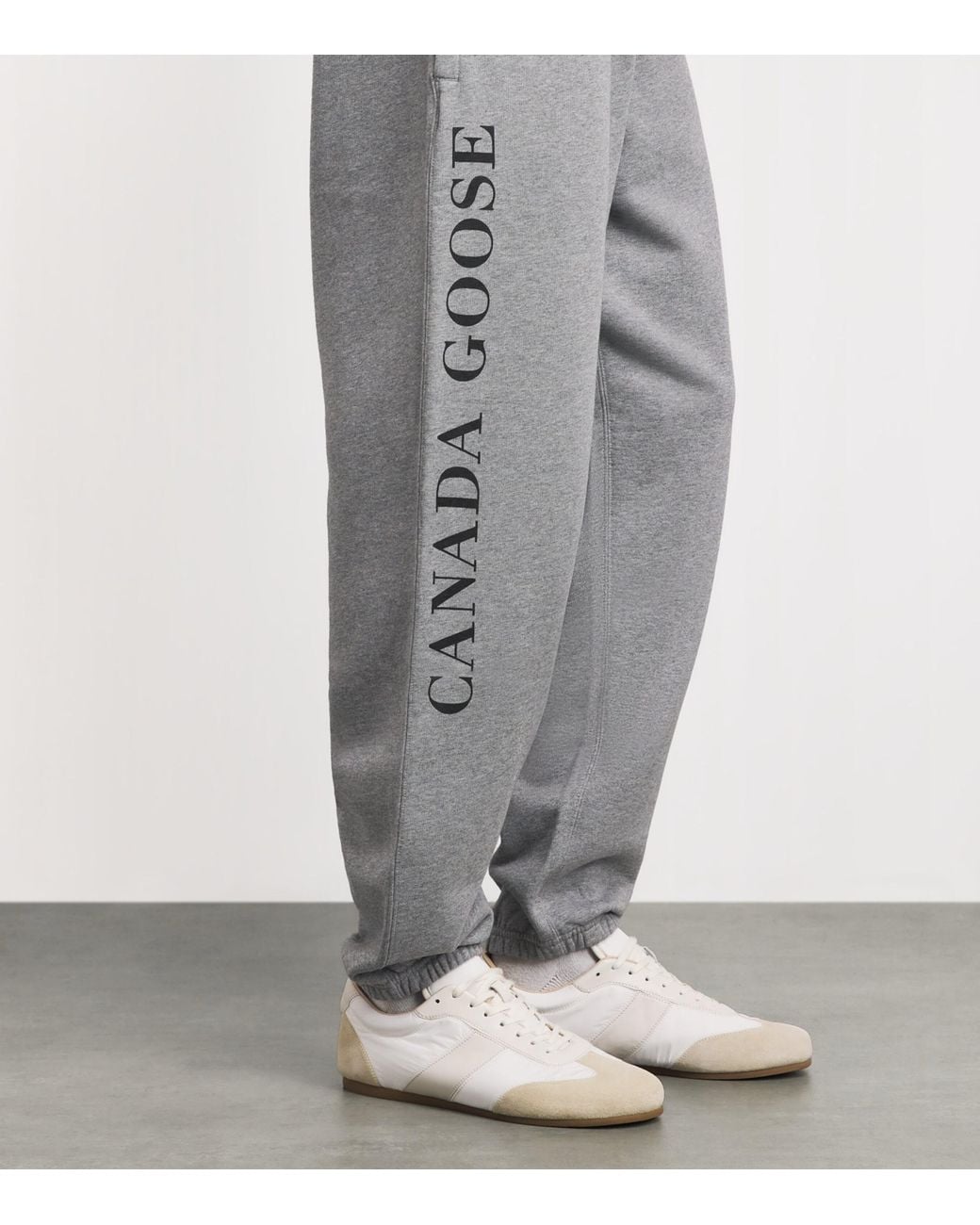 Canada Goose Gray Organic Cotton Printed Rove Sweatpants for men
