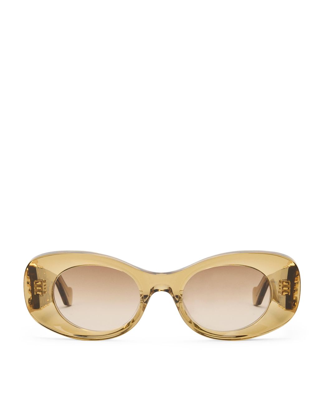 Loewe Natural Bevelled Oval Sunglasses