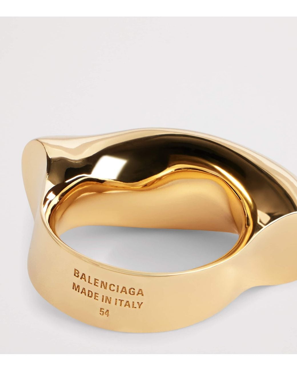 Balenciaga Brown Eisa Twisted Ring for men