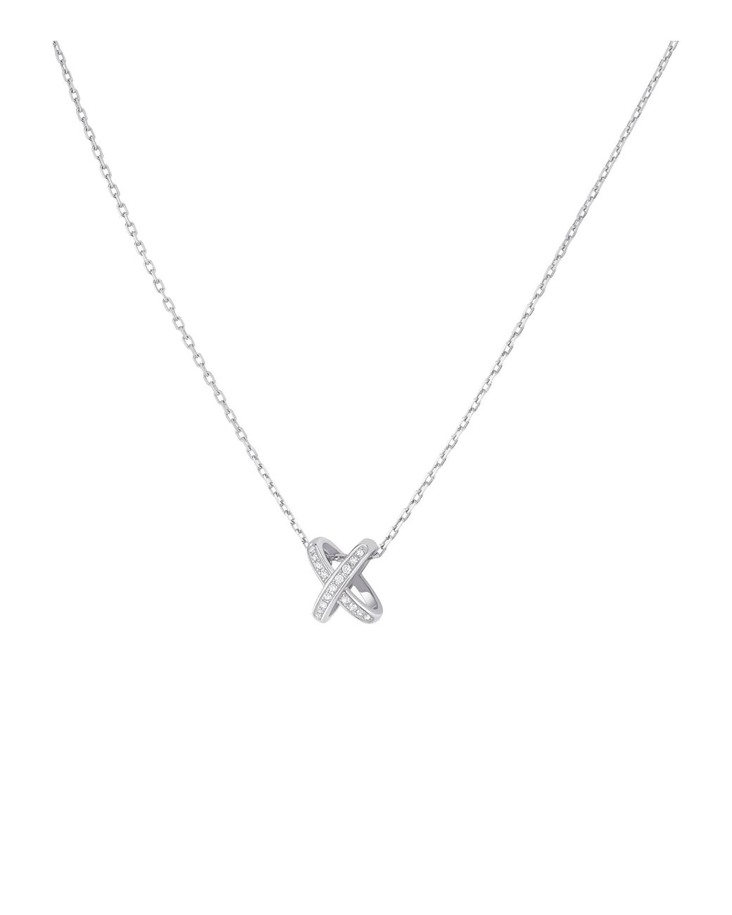 Chaumet Metallic And Diamond Jeux De Liens Necklace