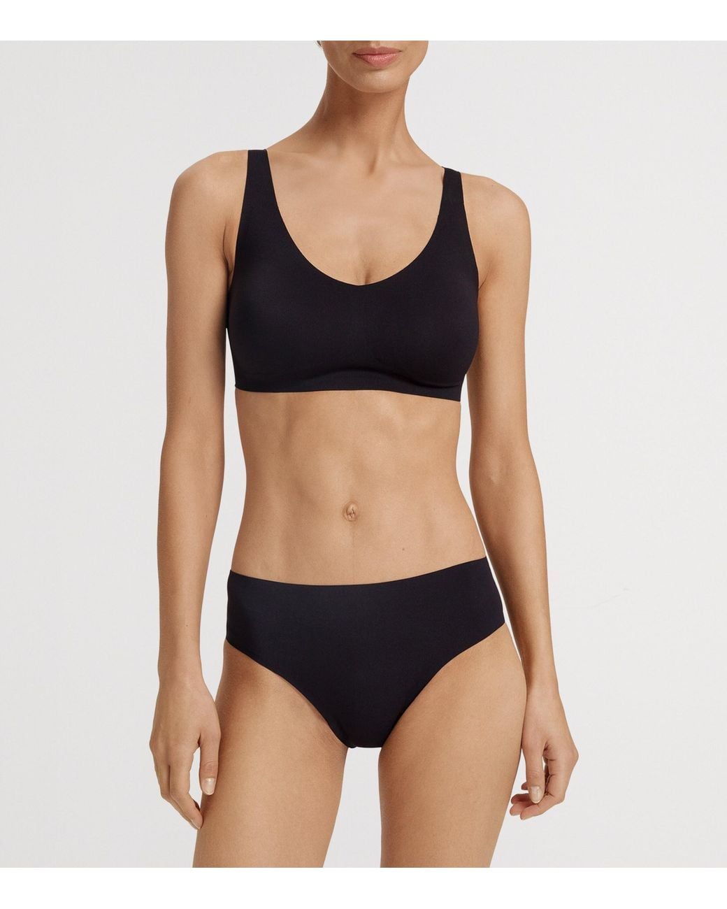 Hanro Blue Invisible Touch Soft Cup Bra