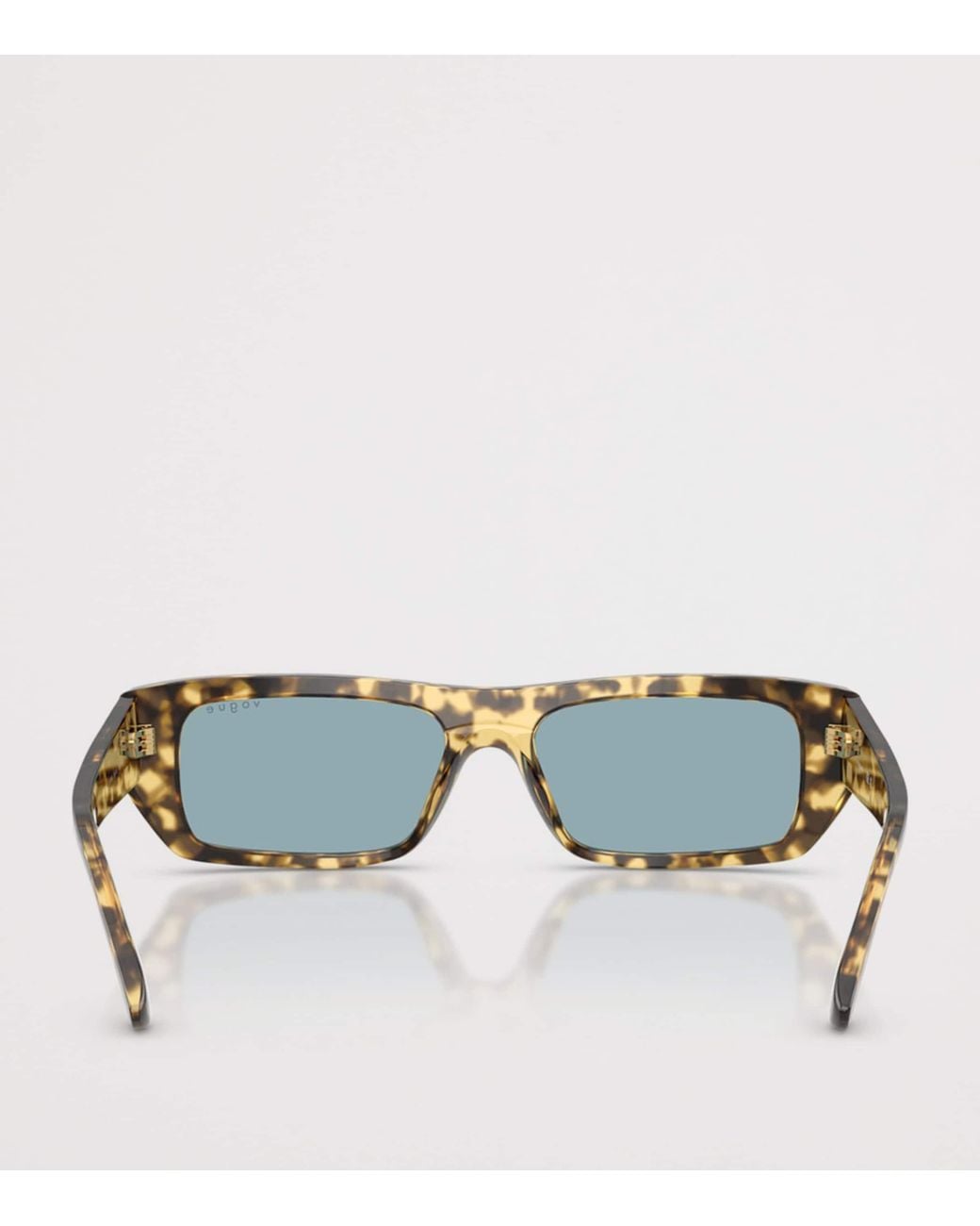 Vogue Blue Tortoiseshell Rectangular Sunglasses