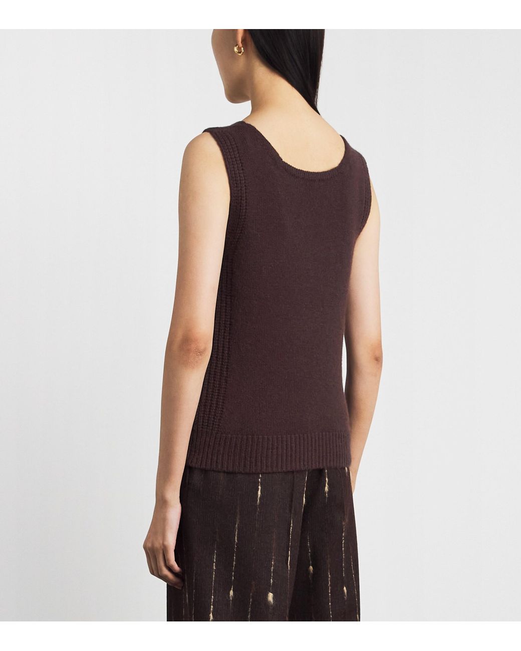 Joseph Brown Cashmere Aba Tank Top