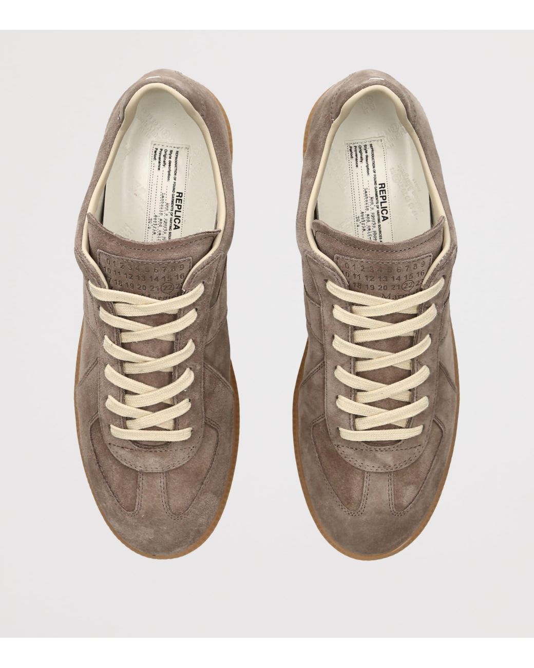 Maison Margiela Brown Suede Replica Sneakers for men