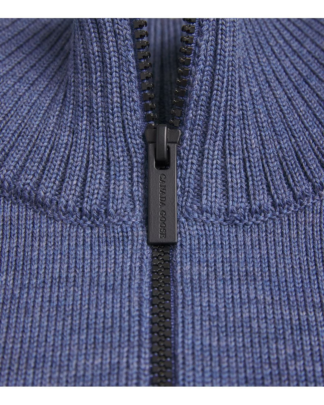 Canada Goose Blue Rosseau Quarter-Zip Sweater for men