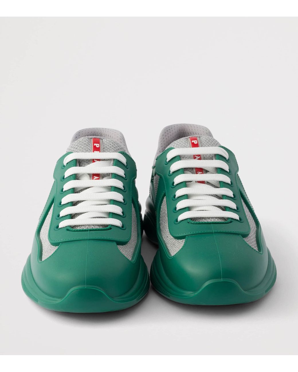 Prada Green Rubber America's Cup Sneakers for men