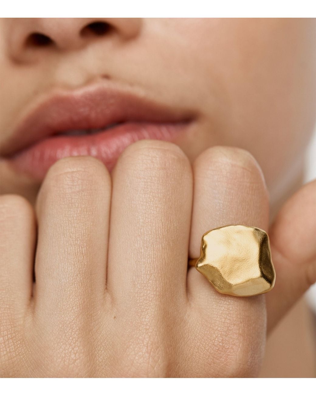 Monica Vinader Metallic Vermeil Fragments Bold Ring