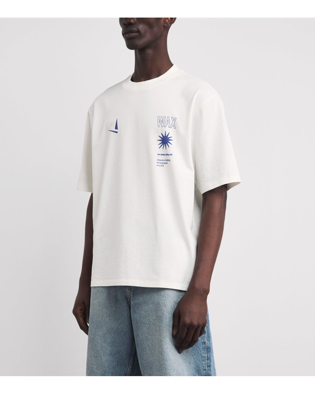 Wax London White Cotton Sailing Club Milton T-Shirt for men
