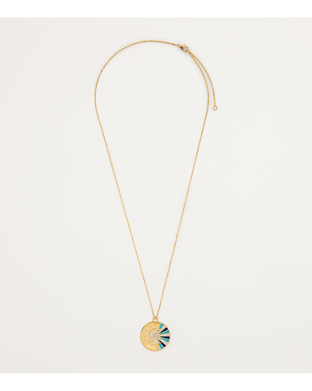 L'Atelier Nawbar Metallic Diamond, Lapis, Pearl And Cosmic Love Necklace