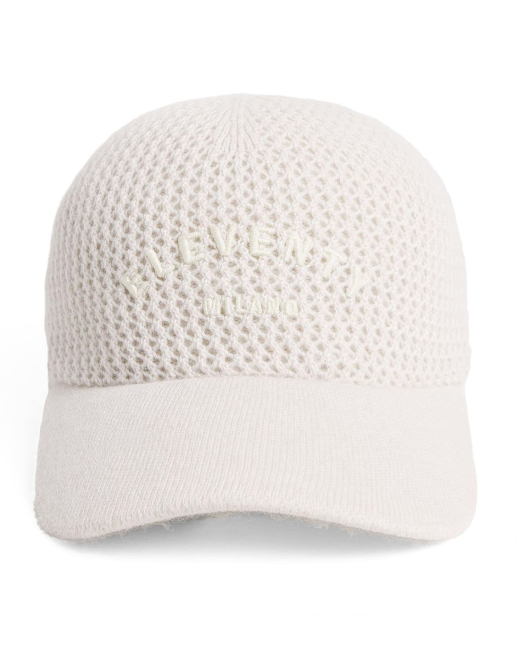 Eleventy White Cashmere Capello Baseball Cap for men
