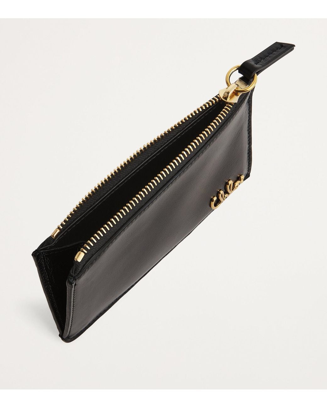 Chloé Black Small Calfskin Zipped Card Holder
