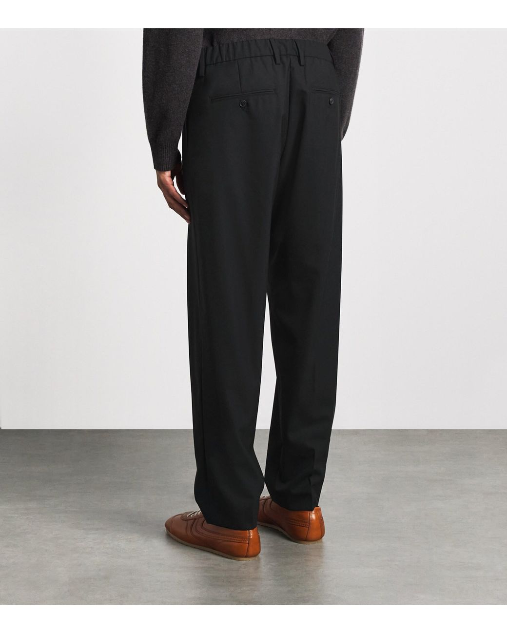 NN07 Black Straight Brendan Trousers for men