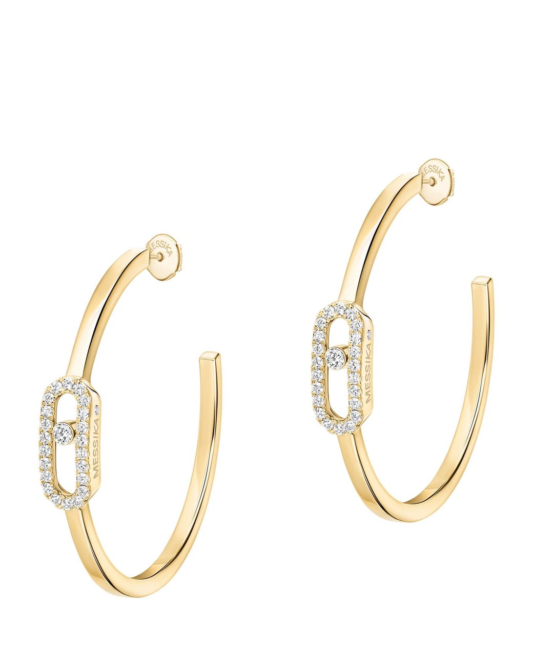 Messika Metallic Move Uno And Diamond Hoop Earrings