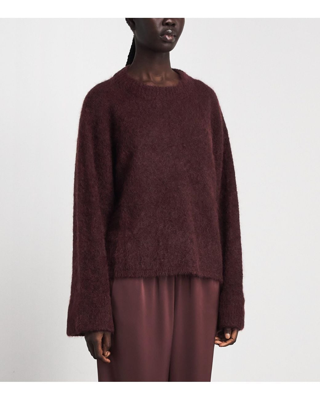 Stylein Purple Brushed Mohair-Blend Niclas Sweater
