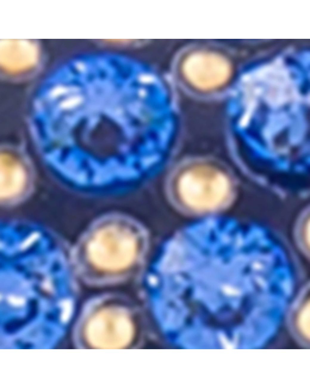 Alexandre De Paris Blue Plated Crystal-Embellished Claw Hair Clip