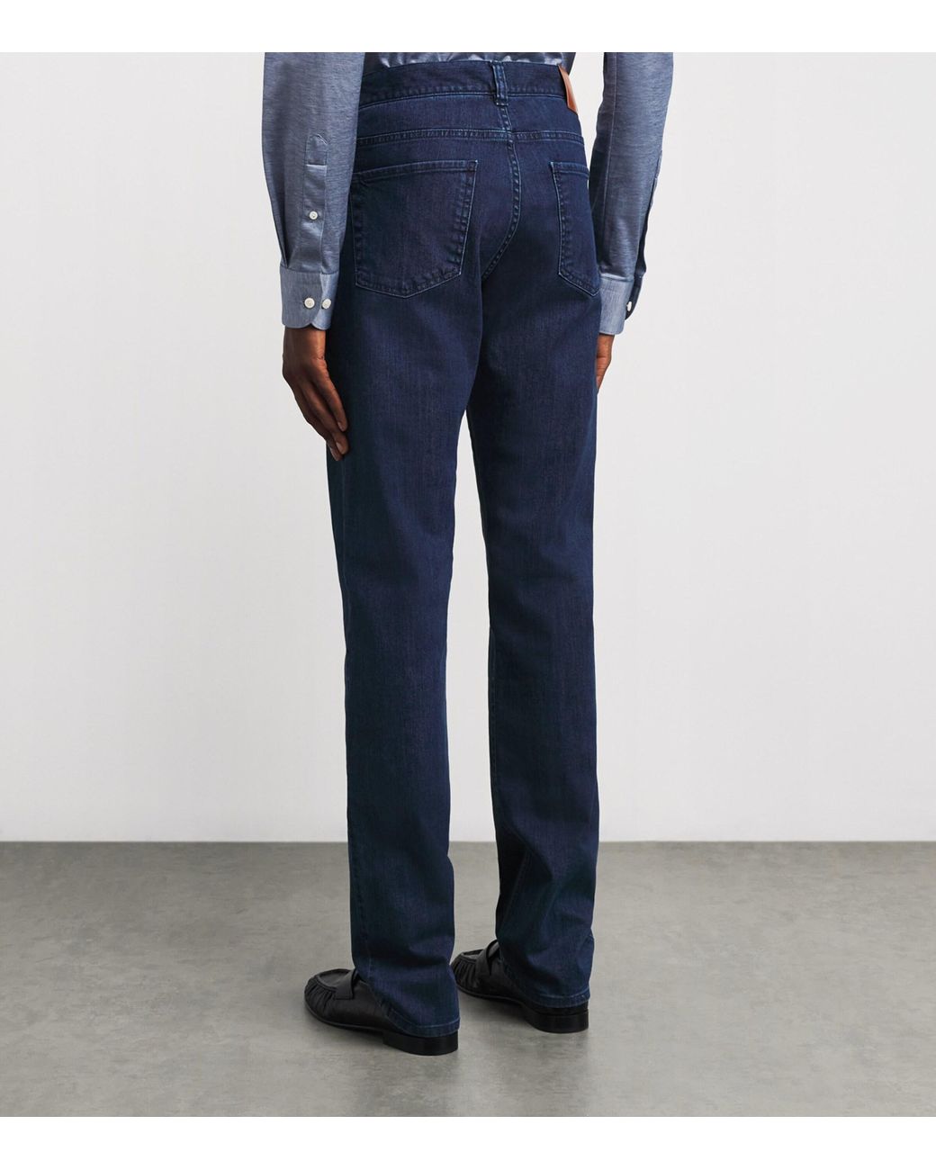 Canali Blue Slim Jeans for men