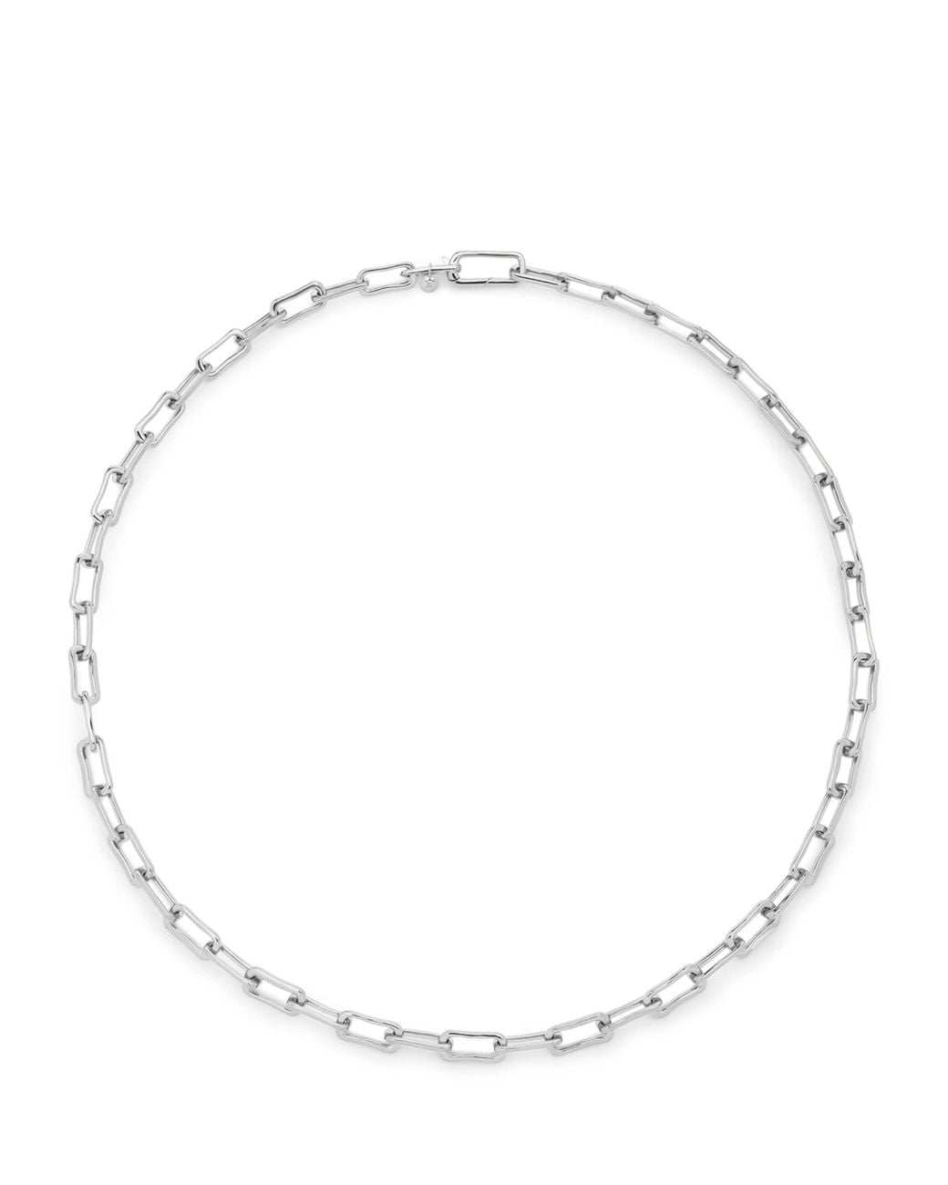 Monica Vinader Metallic Sterling Alta Mini Chain Necklace