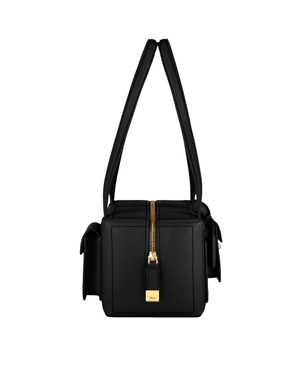 Chopard Black Leather Ice Cube Shoulder Bag