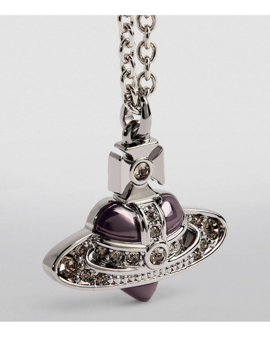 Vivienne Westwood Diamante Heart Pendant Necklace in