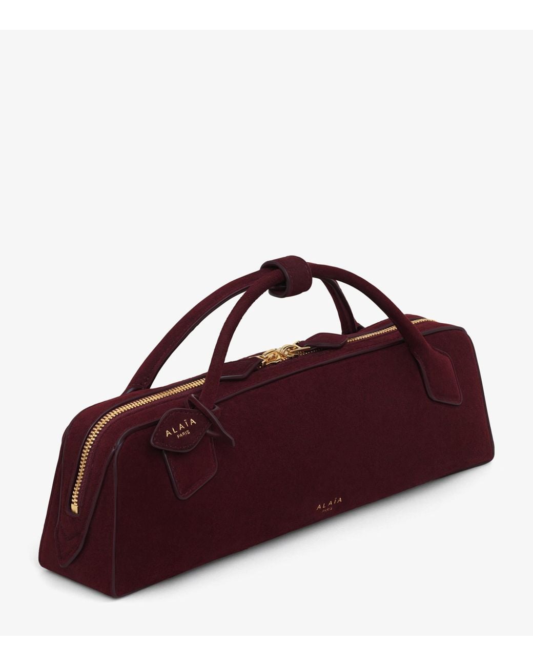 Alaïa Red Suede Le Teckel Top-Handle Bag