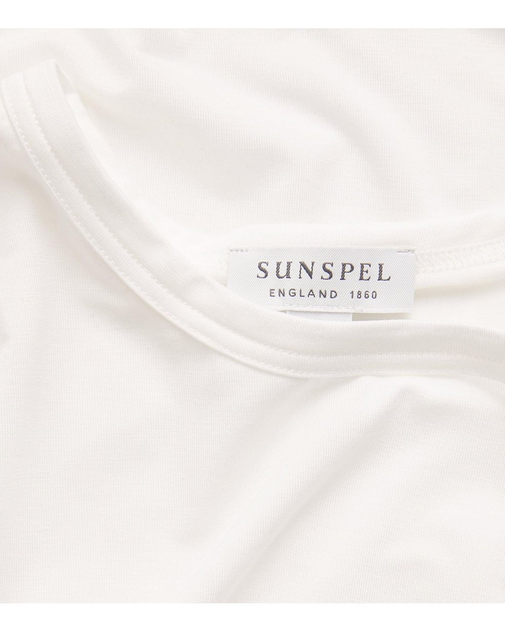 Sunspel White Tencel Stretch T-Shirt for men