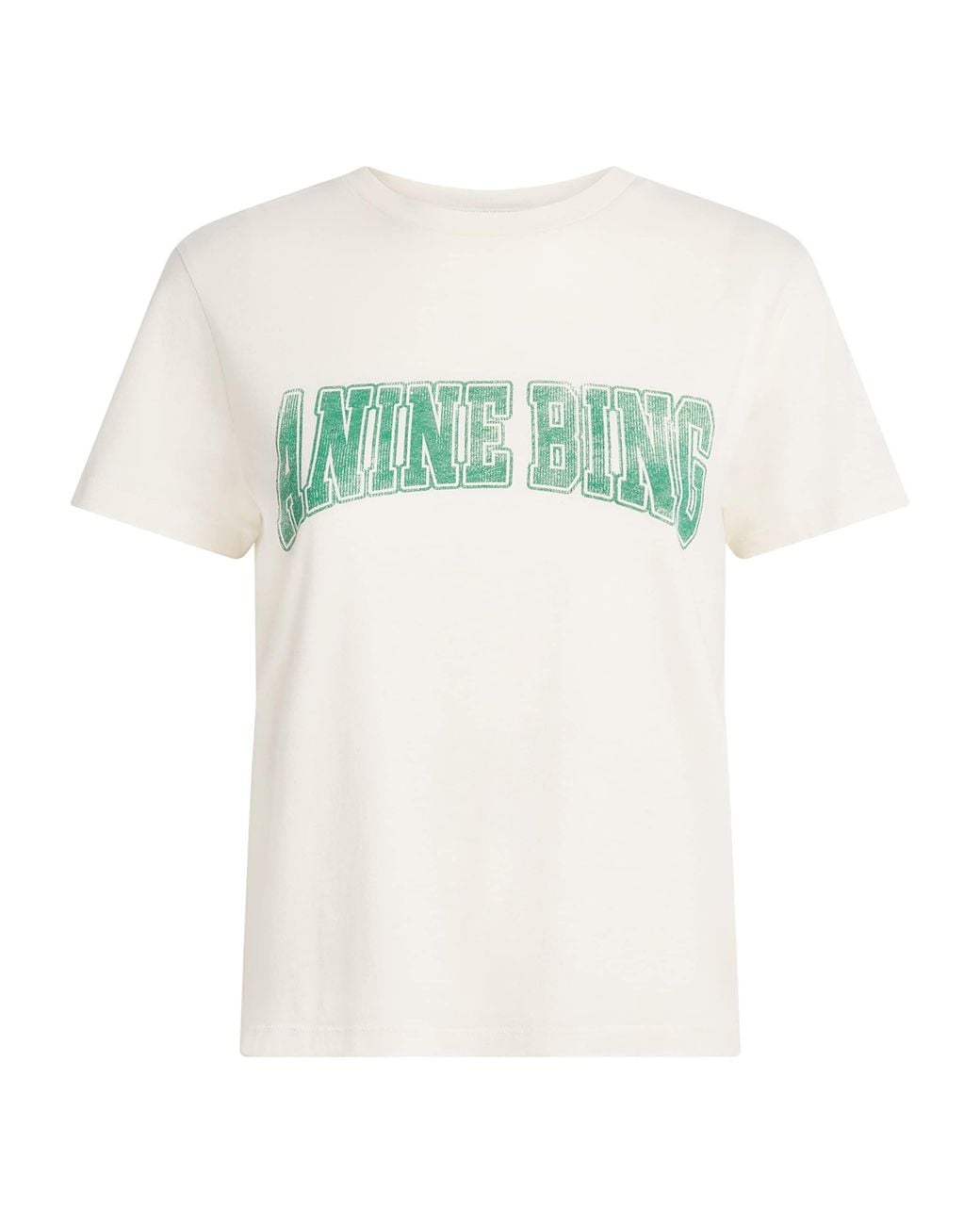 Anine Bing Green Cotton Shelley T-Shirt