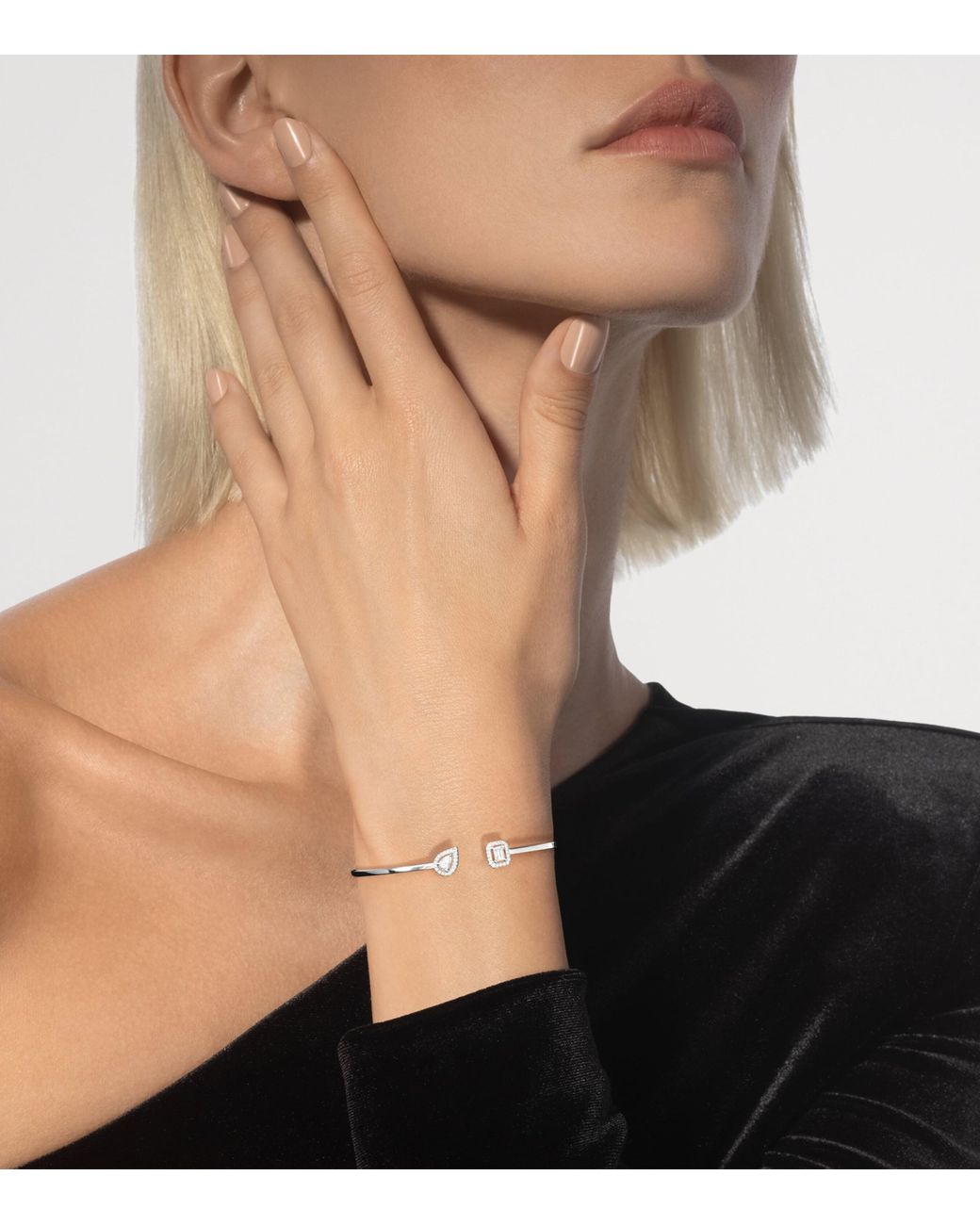 Messika White My Twin And Diamond Bangle